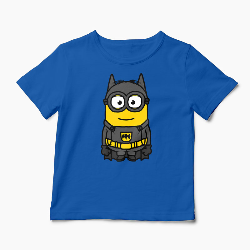 Tricou Minion Batman - Copii-Albastru Regal